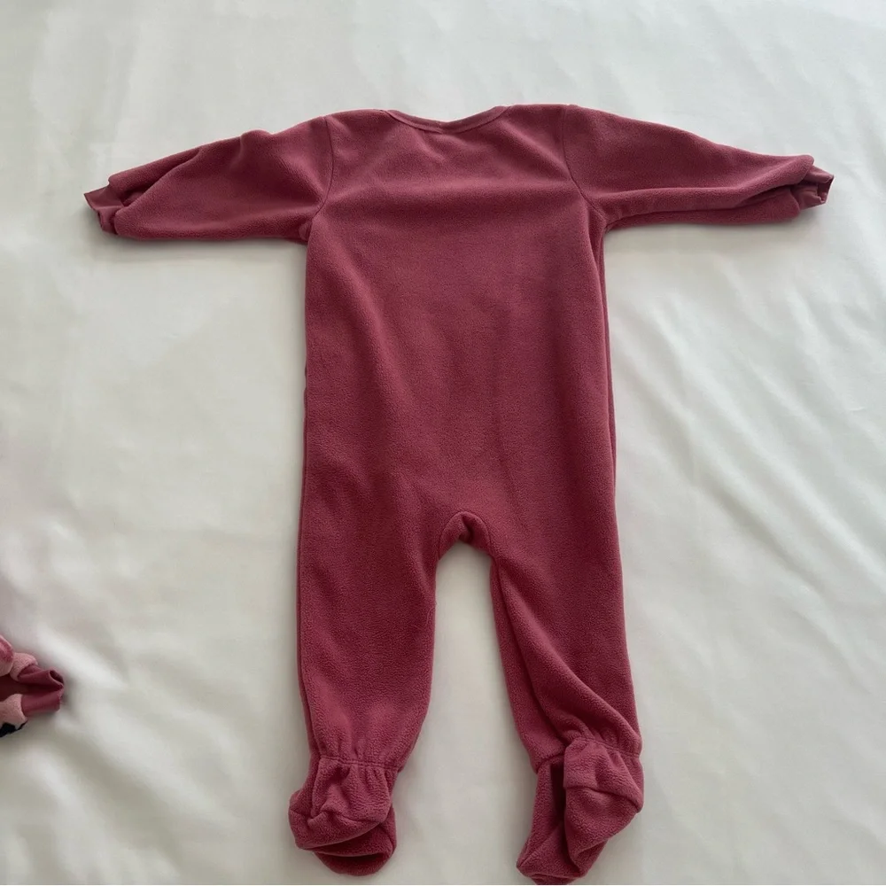 PL Baby by Petit Lem Pajamas Micropolar ‎ Sleepers, 2-Pack 9Months